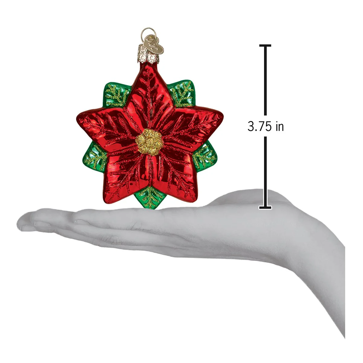 Poinsettia Star Ornament - Image 4