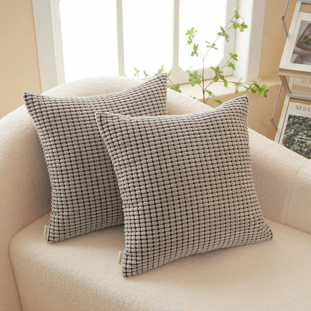 Polyester Blend soft hand feeling Throw Pillow (With 450g Insert) size 18"x18" pack 1 or 2 - Image 16