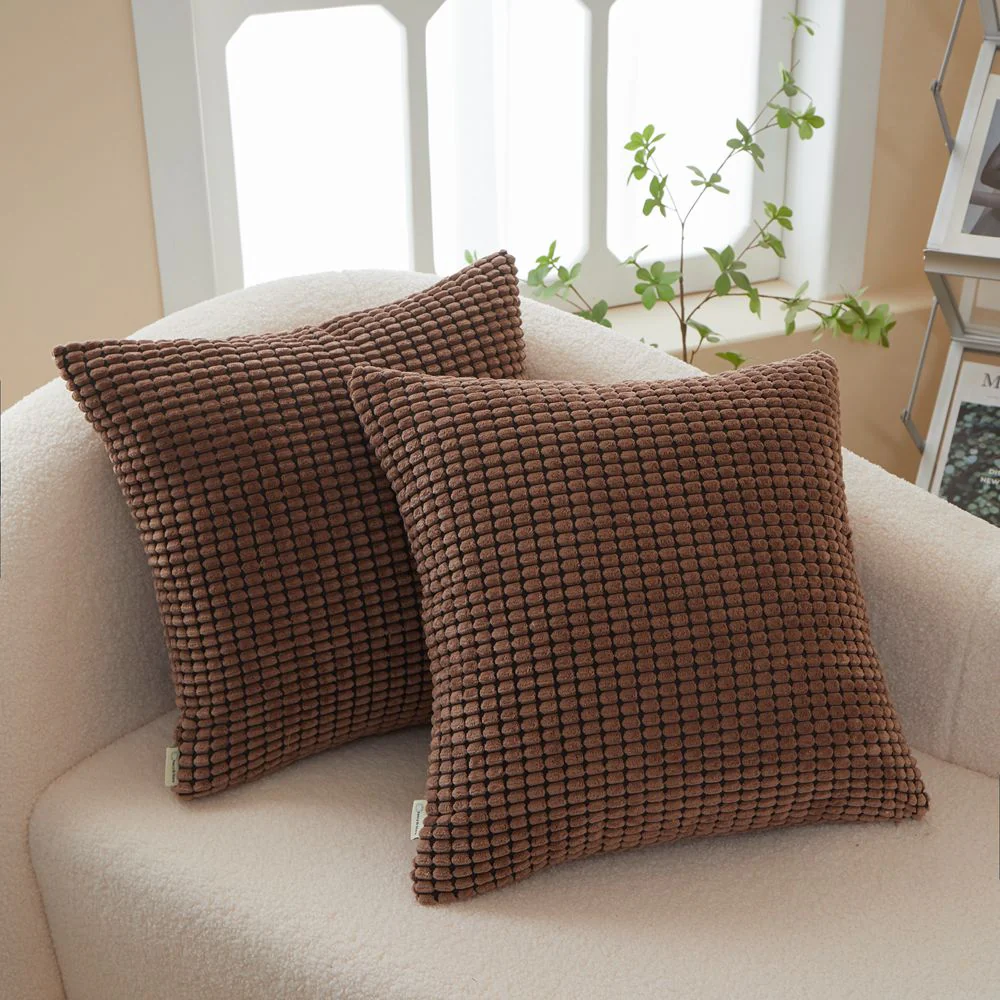Polyester Blend soft hand feeling Throw Pillow (With 450g Insert) size 18"x18" pack 1 or 2 - Image 8