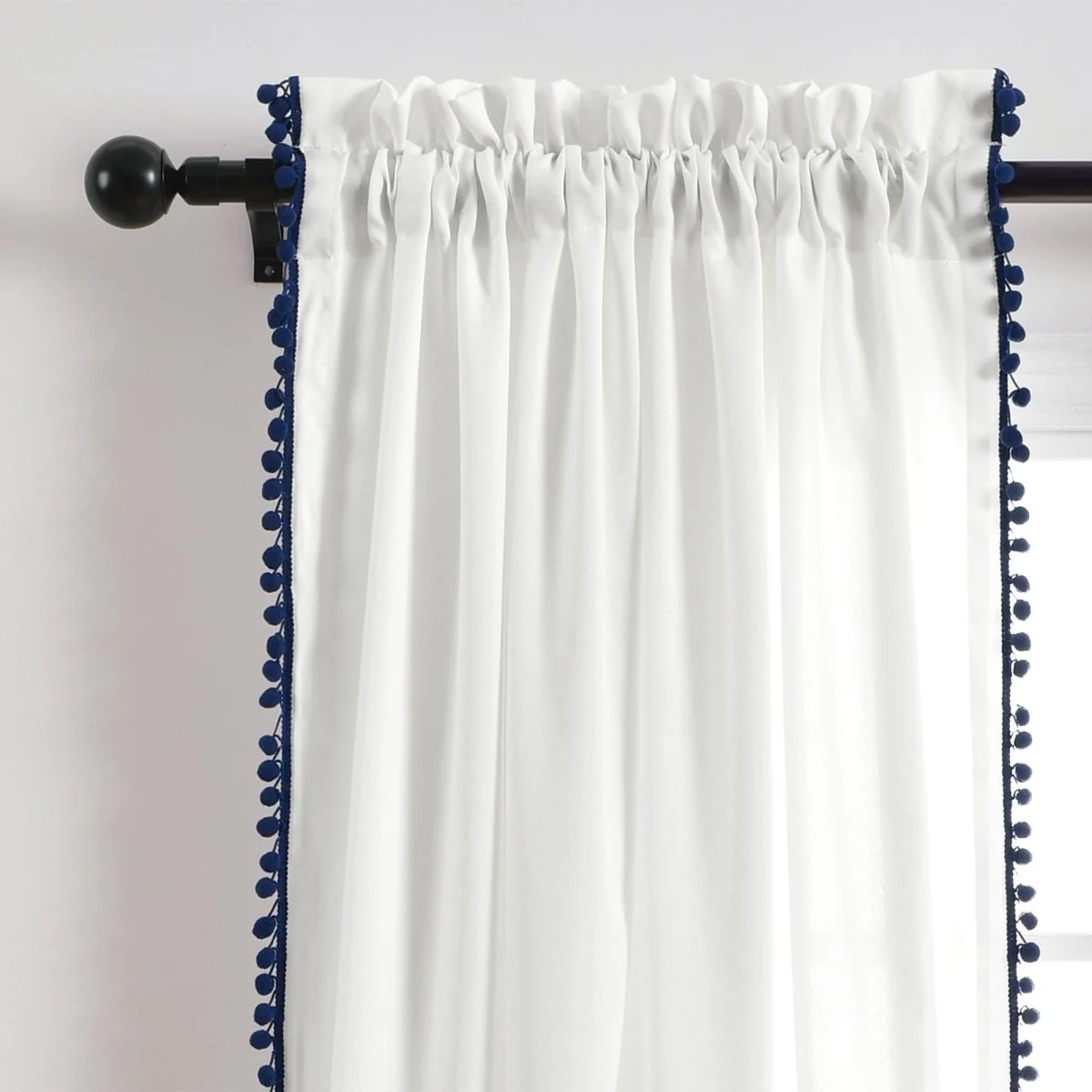 Pom Pom Window Curtain Panel - Image 10
