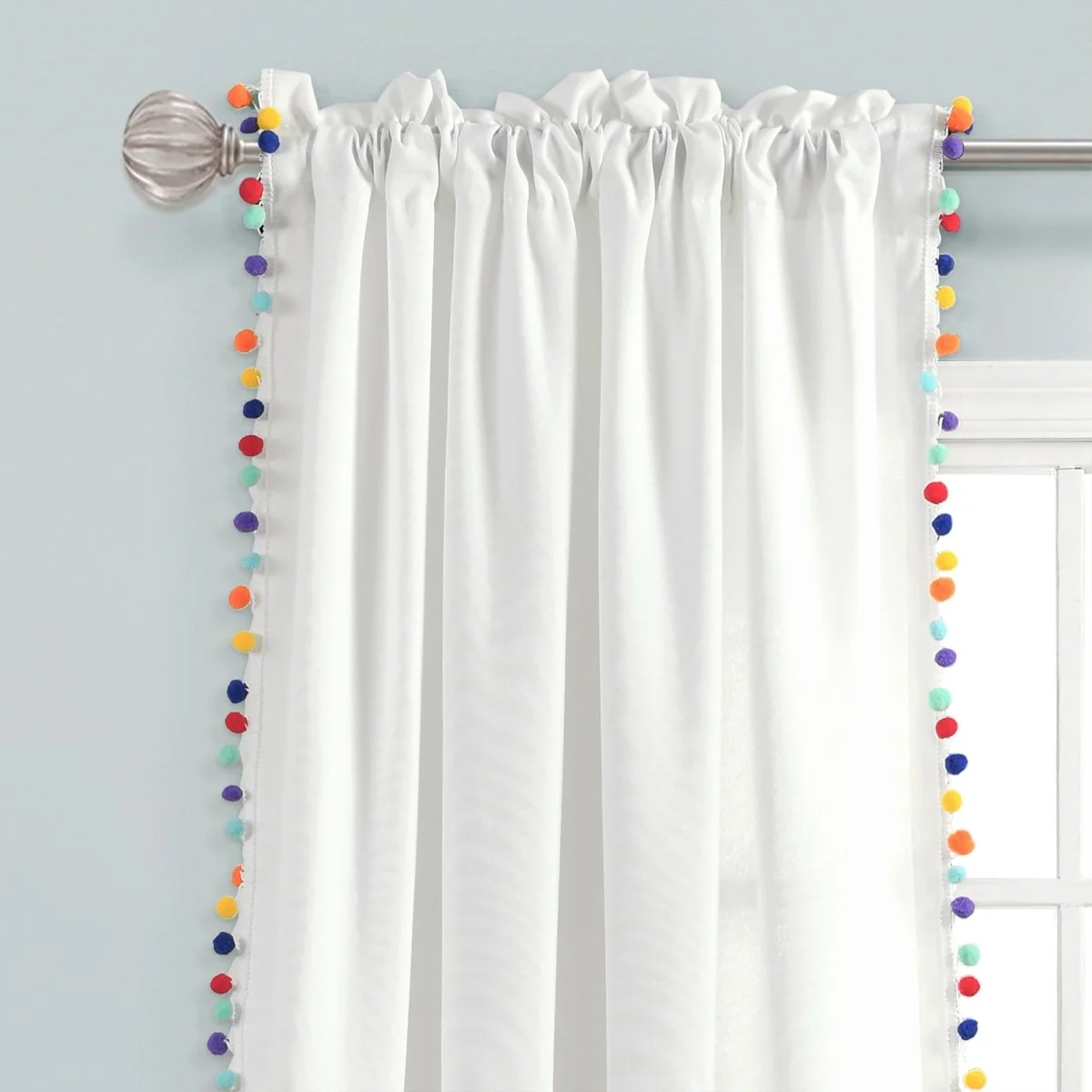 Pom Pom Window Curtain Panel - Image 11