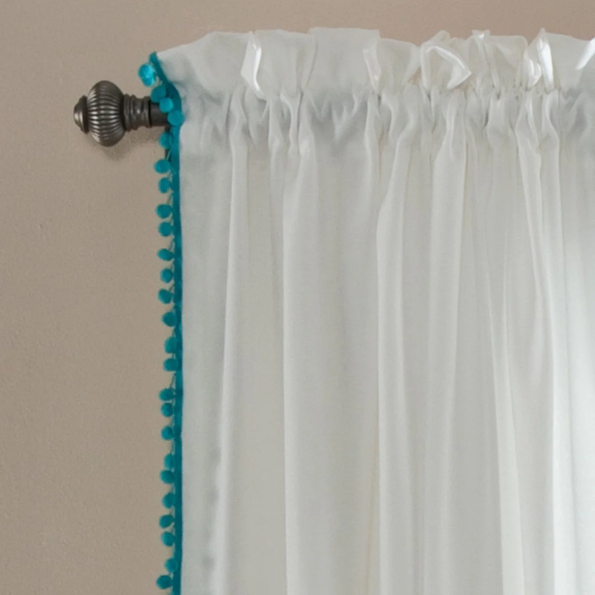 Pom Pom Window Curtain Panel - Image 13
