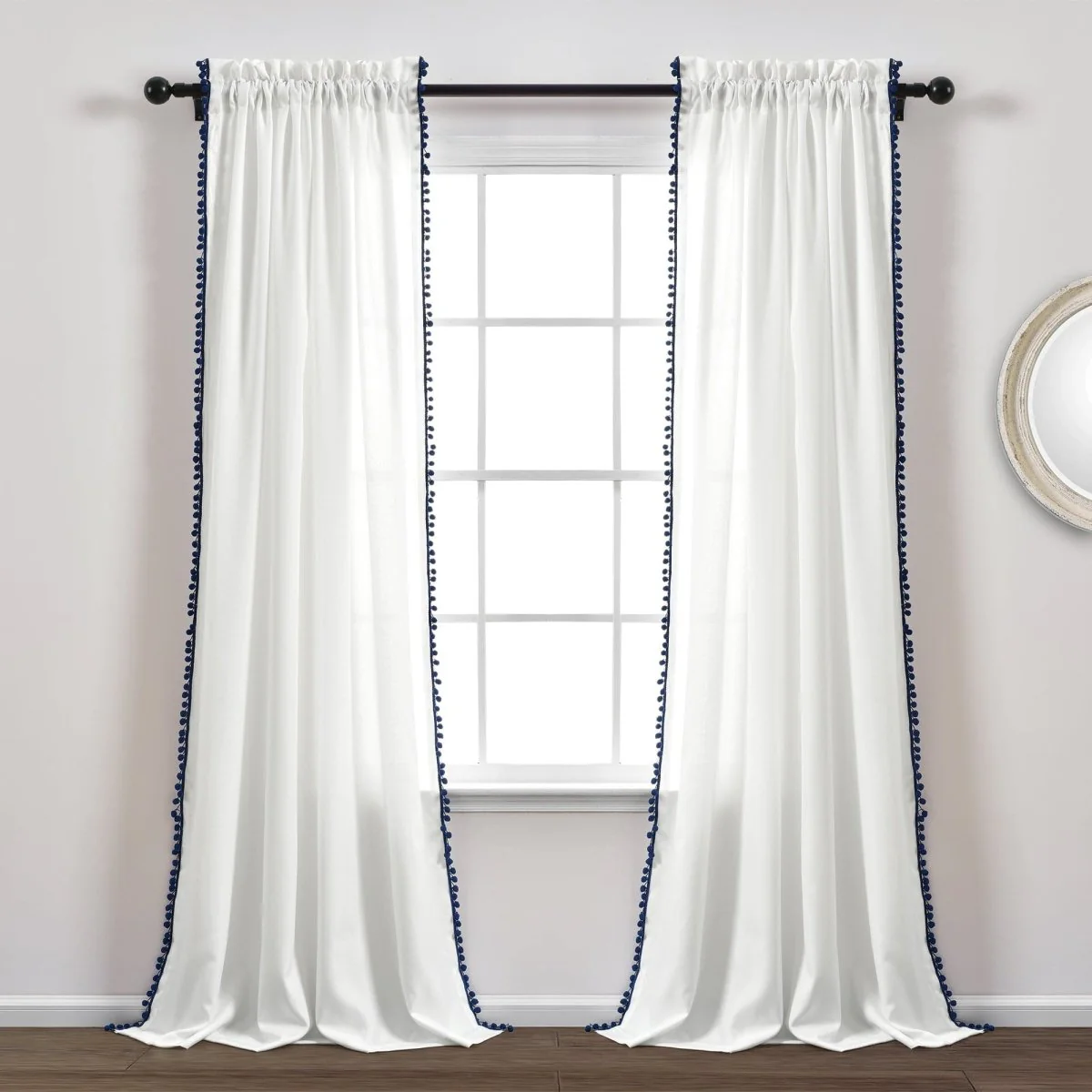 Pom Pom Window Curtain Panel - Image 4