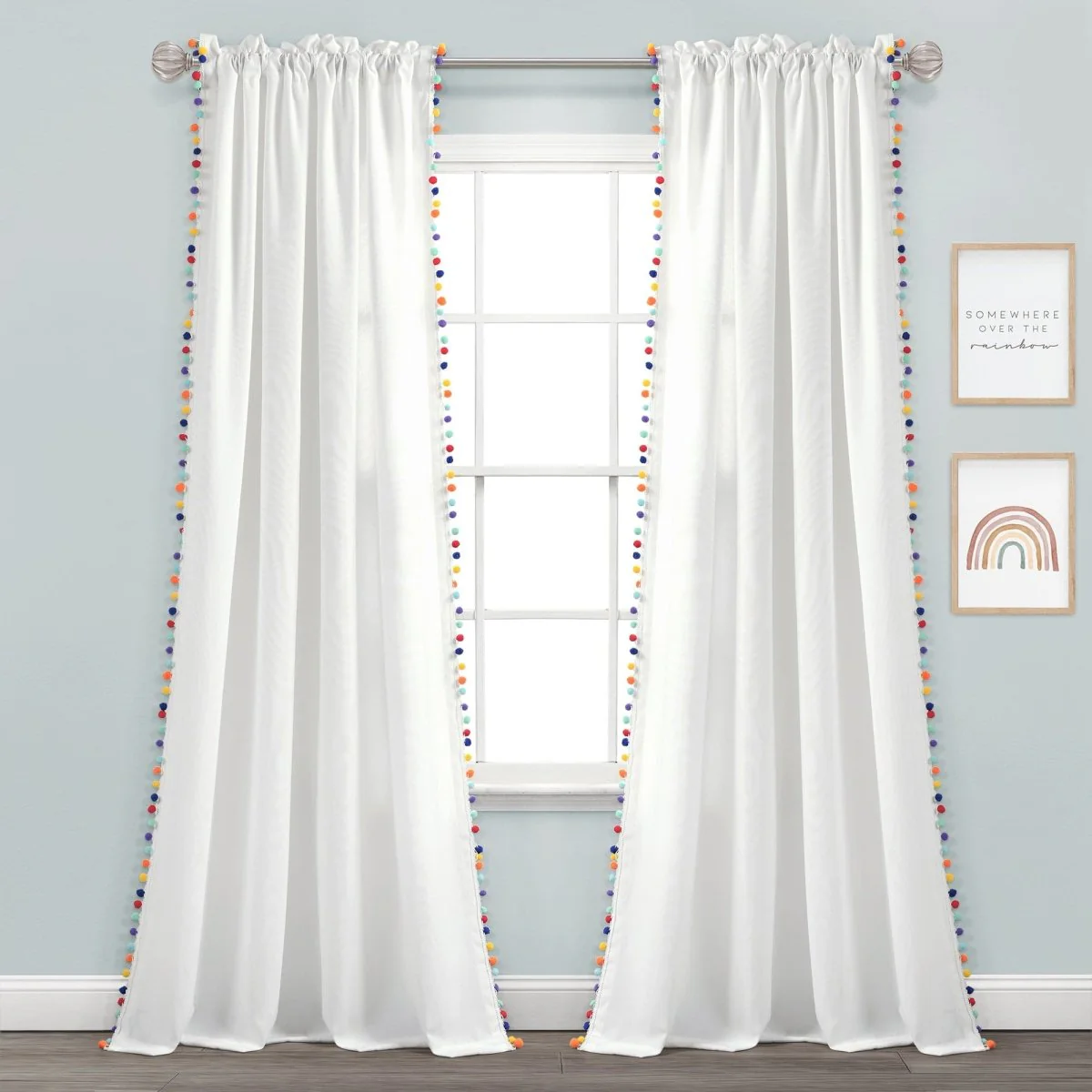 Pom Pom Window Curtain Panel - Image 5