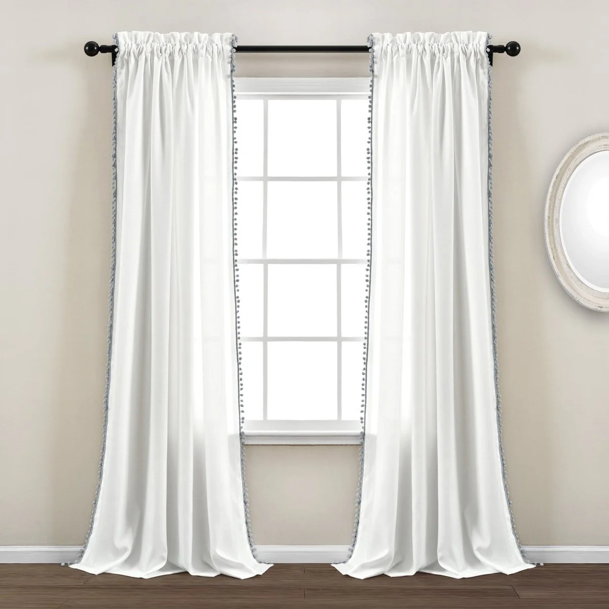 Pom Pom Window Curtain Panel - Image 6