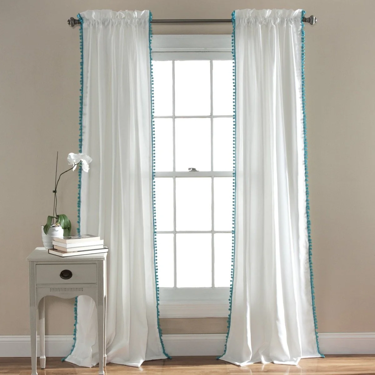 Pom Pom Window Curtain Panel - Image 7