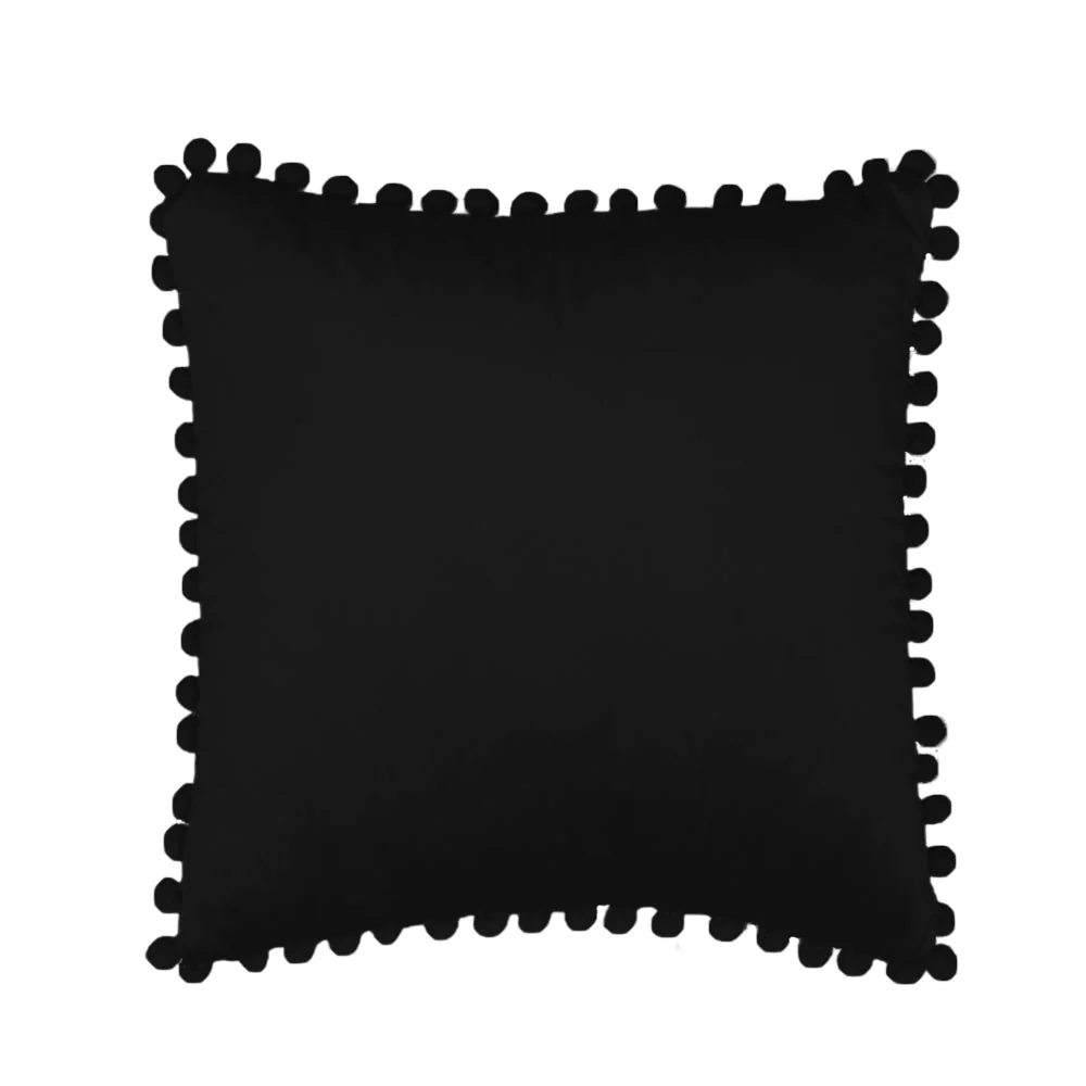 Pompoms Throw Pillow 18"x18", 12"x20" and 20"x20" pack of 1 throw pillow - Image 9