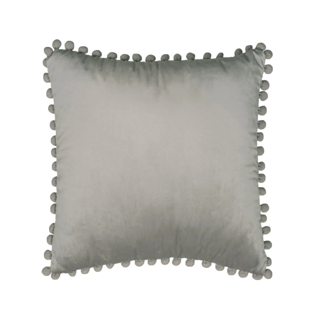Pompoms Throw Pillows 18"x18", 12"x20" and 20"x20" pack of 2 throw pillows - Image 3