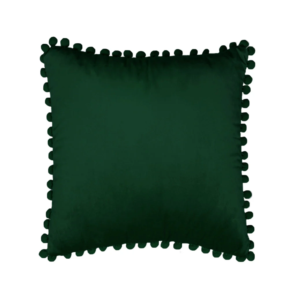 Pompoms Throw Pillows 18"x18", 12"x20" and 20"x20" pack of 2 throw pillows - Image 4