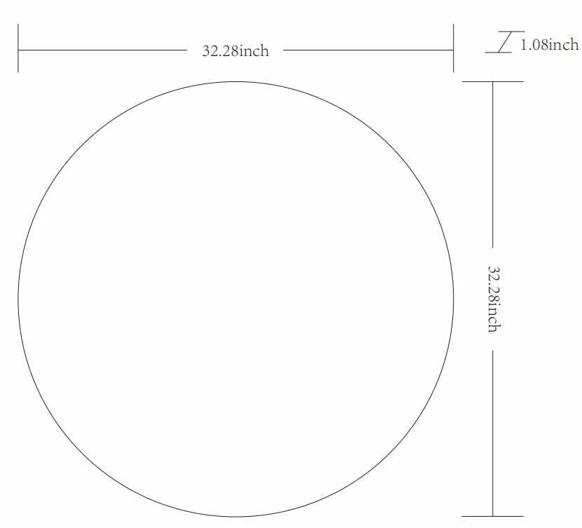 Pontalina Round White Mirror - Image 10