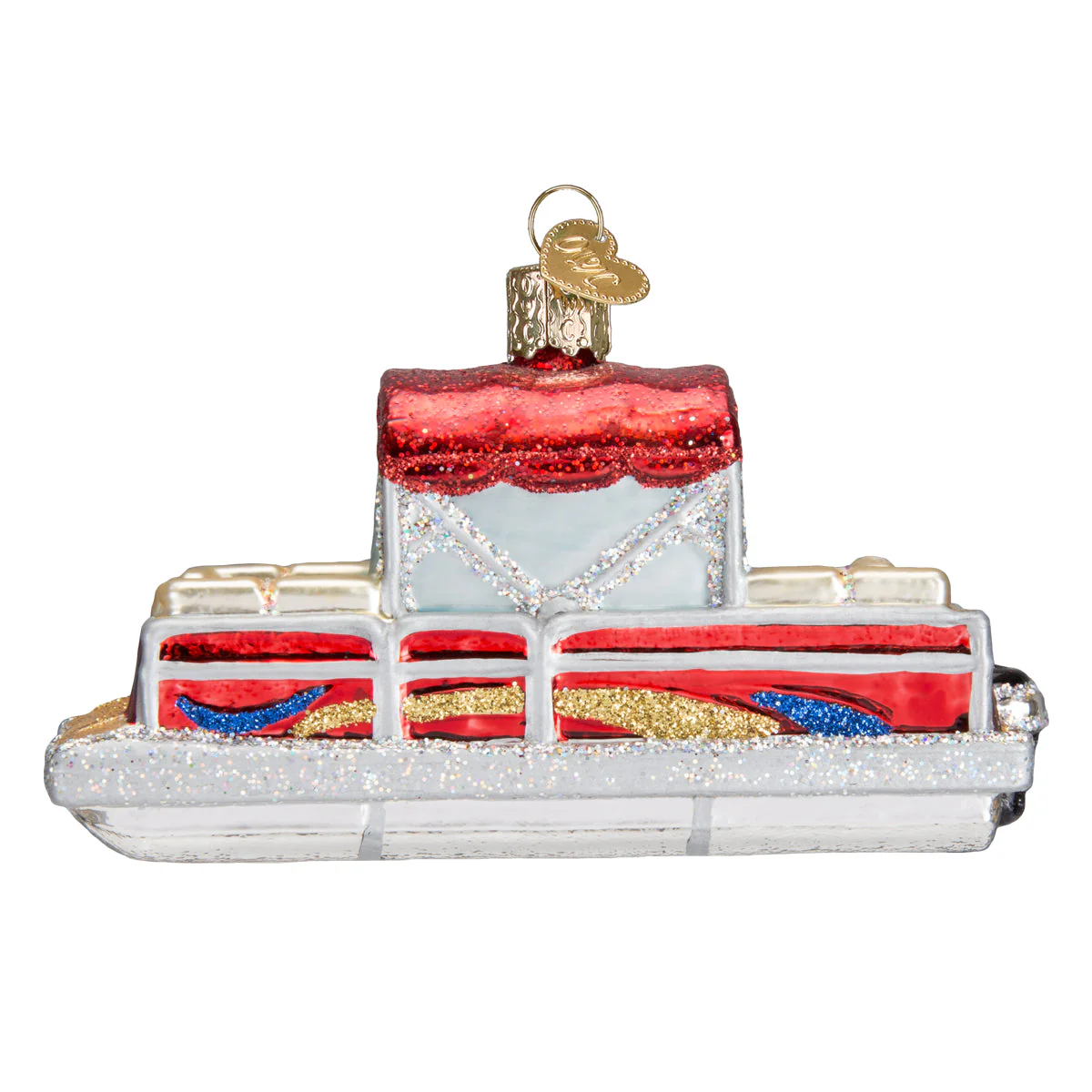 Pontoon Boat Ornament by Old World Christmas - Image 3