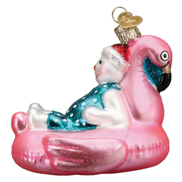 Pool Float Snowman Ornament - Image 4