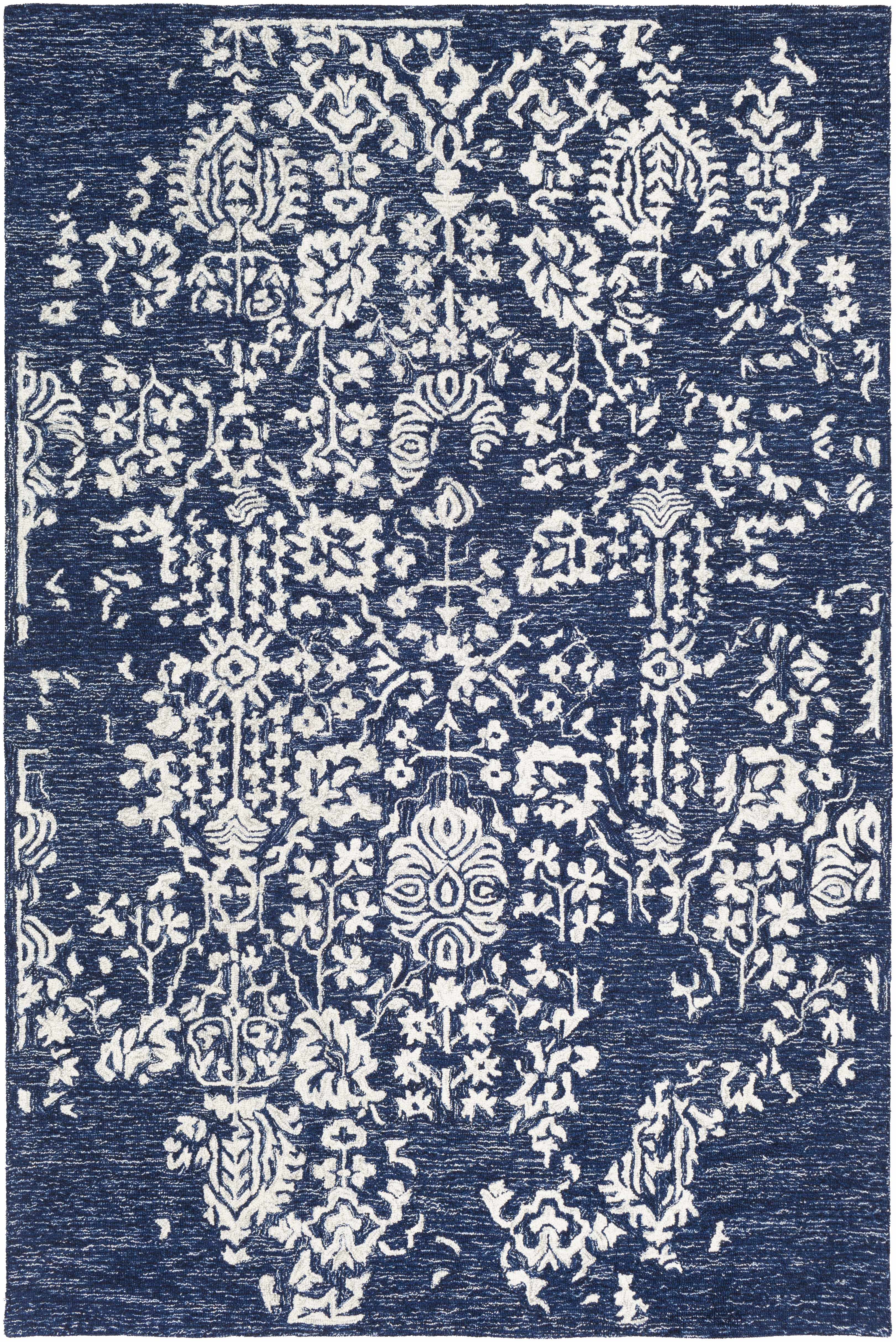 Poole Navy Wool Area Carpet - Image 11