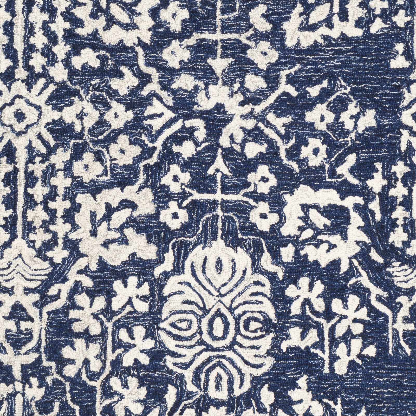 Poole Navy Wool Area Carpet - Image 4