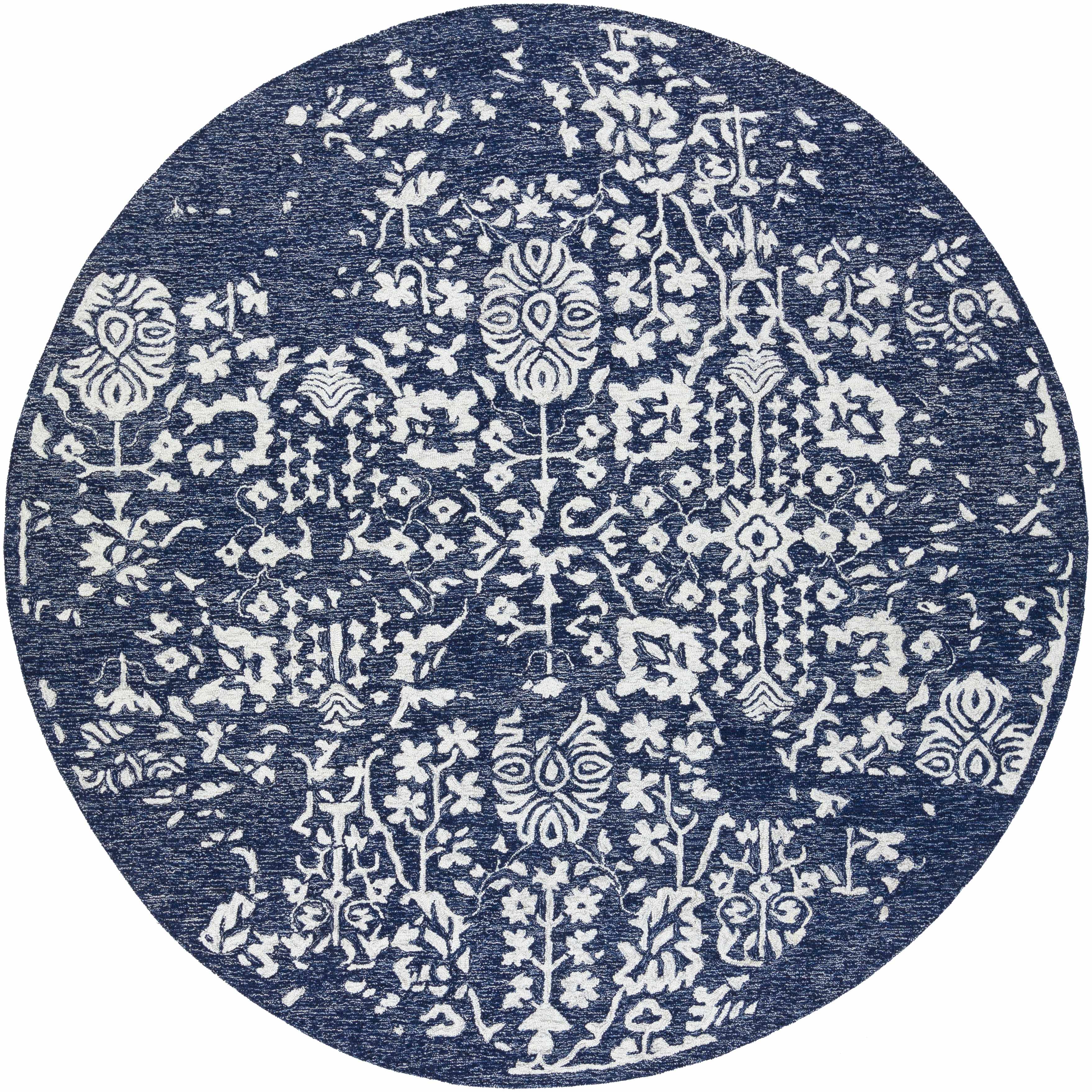 Poole Navy Wool Area Carpet - Image 5