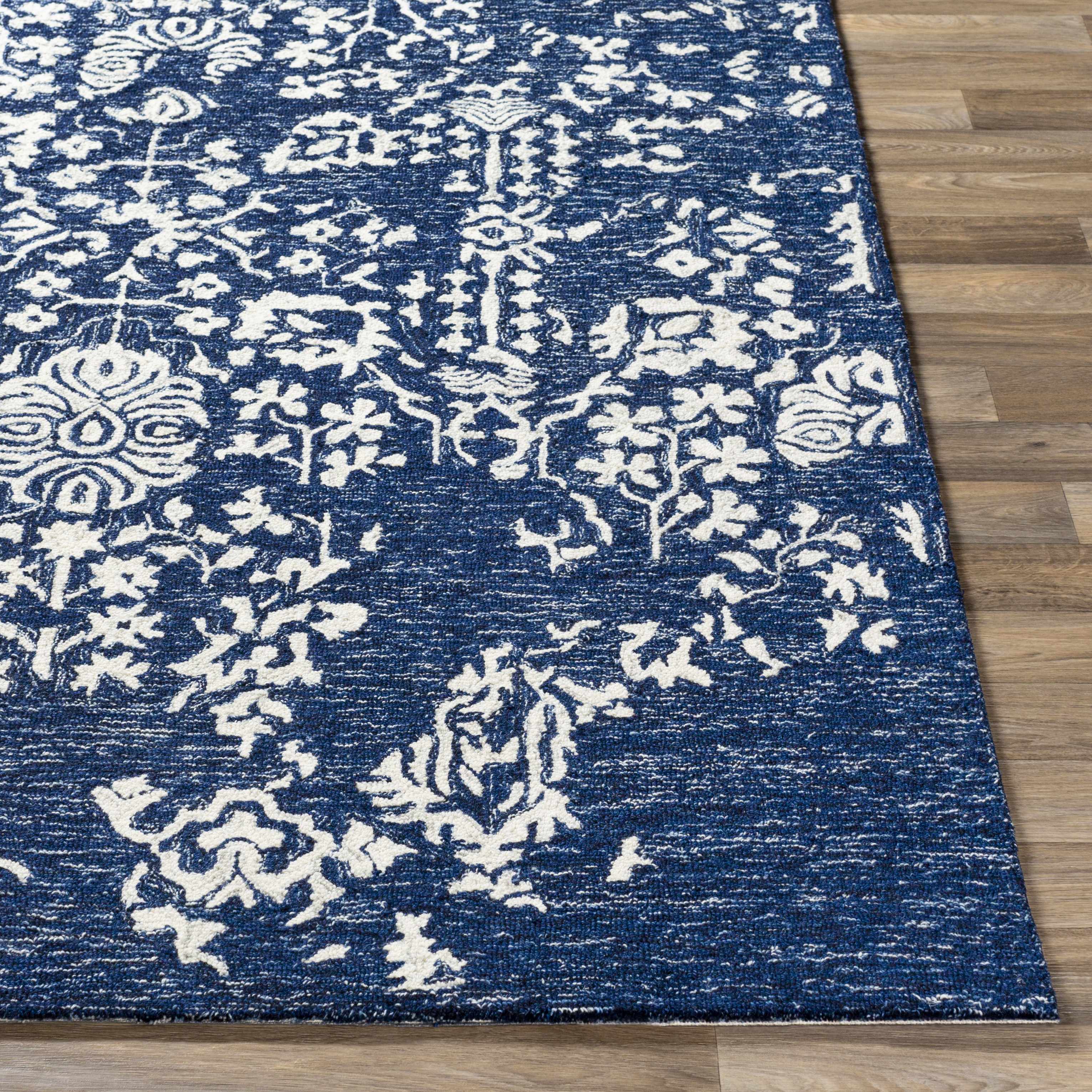 Poole Navy Wool Area Carpet - Image 8