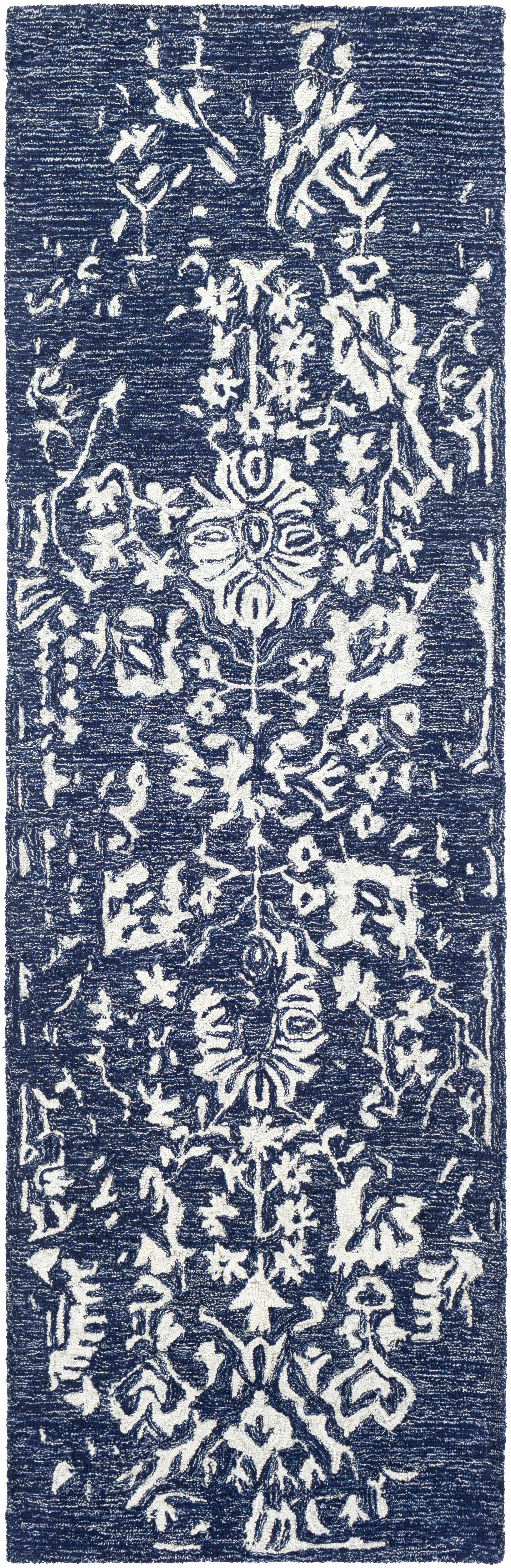 Poole Navy Wool Area Carpet - Image 9