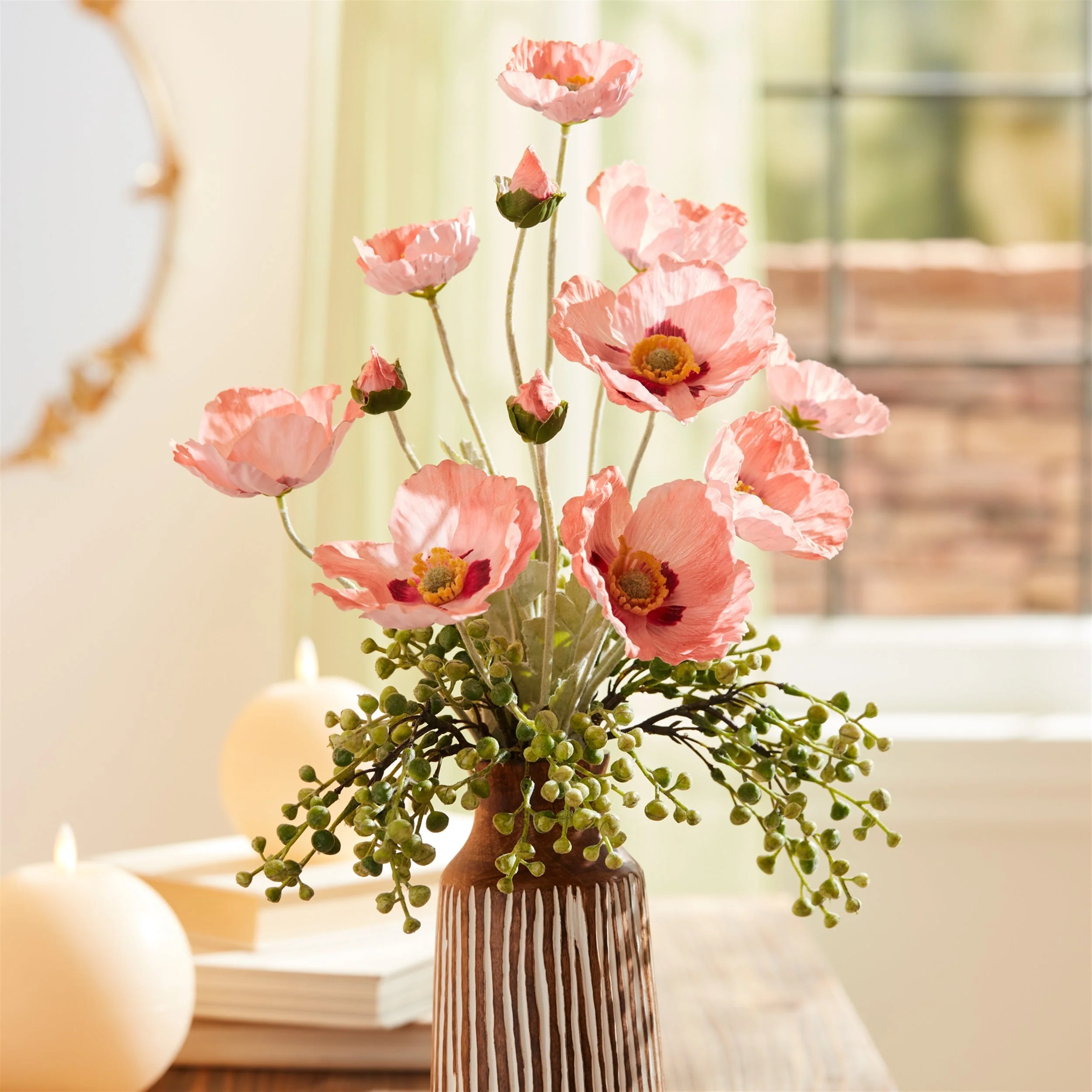 Poppy Floral Spray (Set of 6) - Image 9