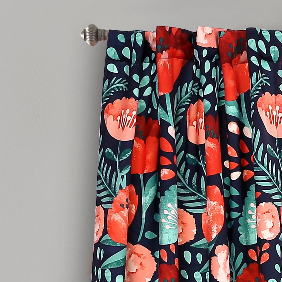 Poppy Garden Light Filtering Window Curtain Panel Set - Image 12