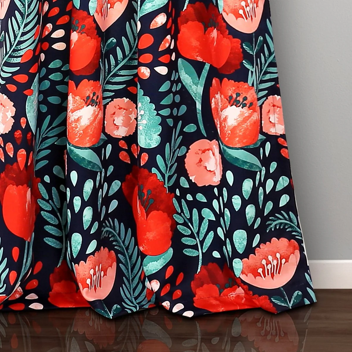 Poppy Garden Light Filtering Window Curtain Panel Set - Image 13