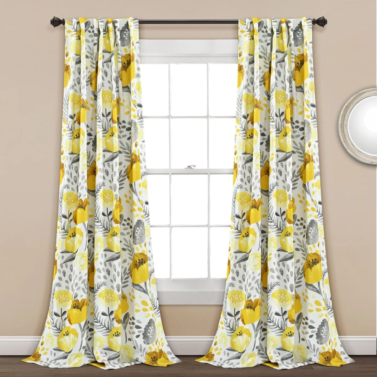 Poppy Garden Light Filtering Window Curtain Panel Set - Image 18