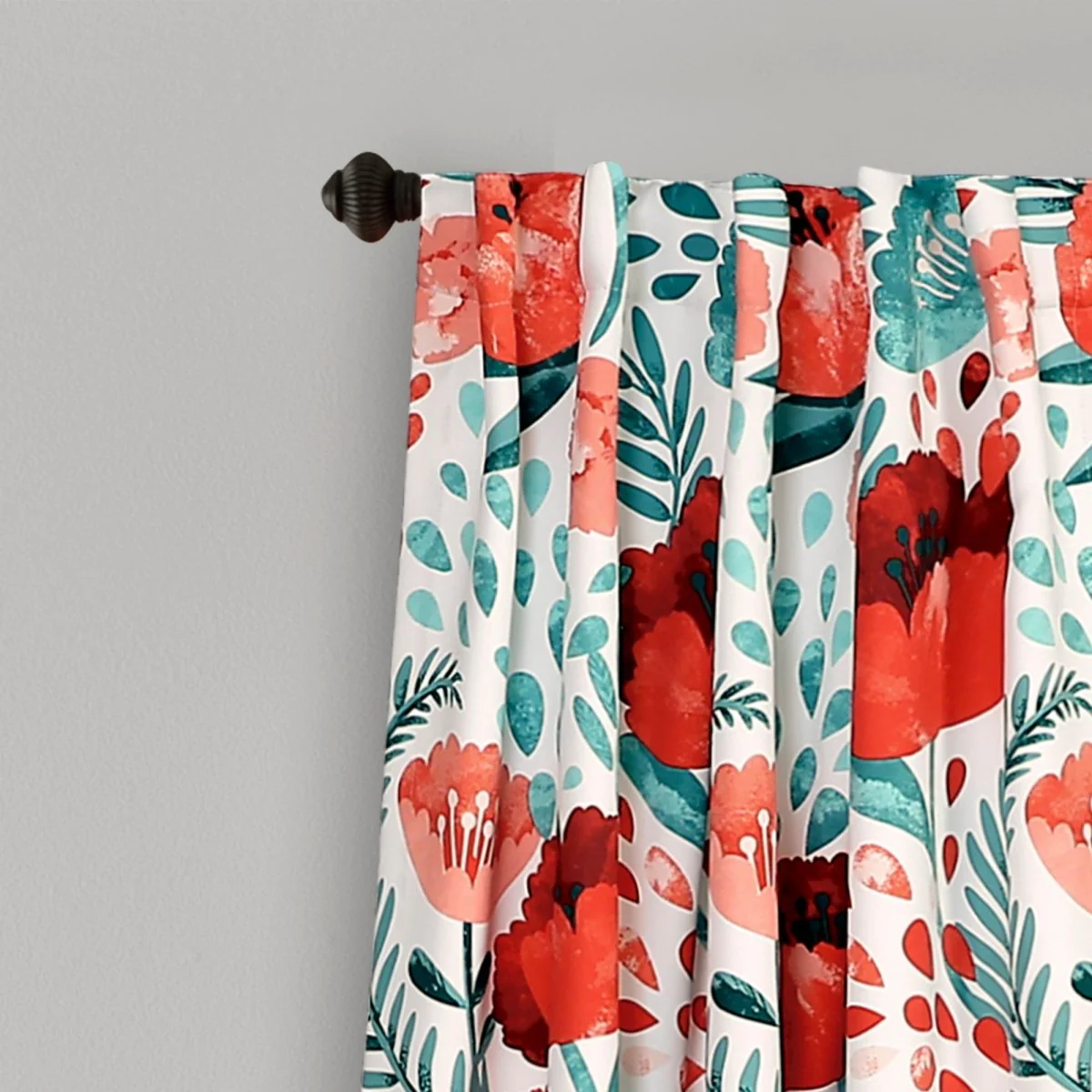 Poppy Garden Light Filtering Window Curtain Panel Set - Image 8