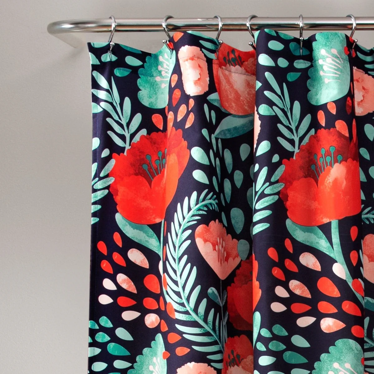 Poppy Garden Shower Curtain - Image 8