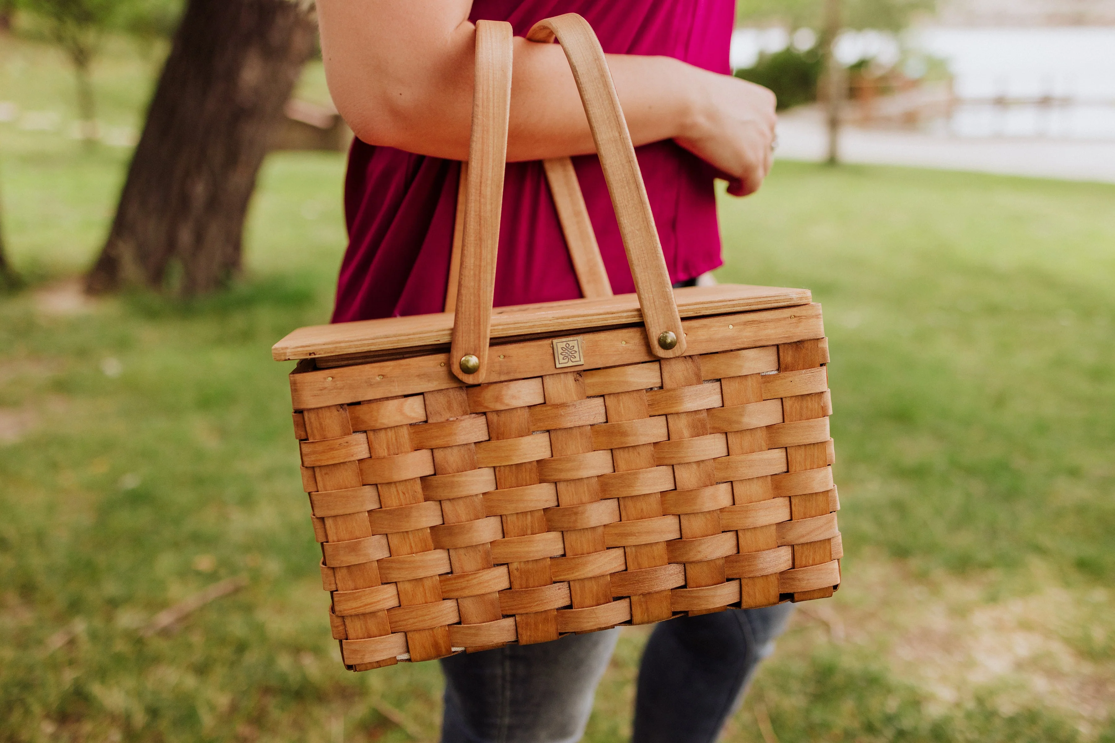 Poppy Personal Picnic Basket - Image 10