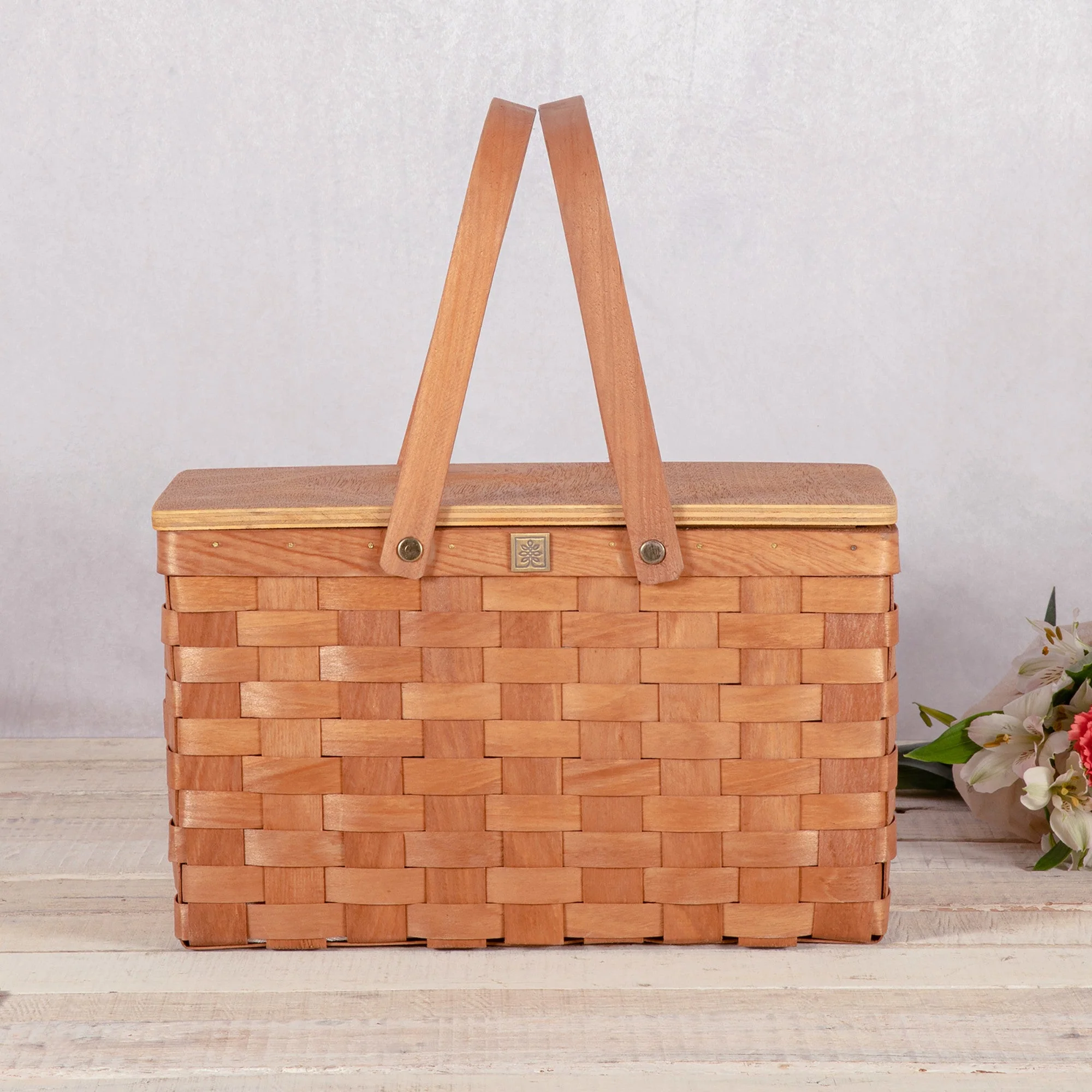 Poppy Personal Picnic Basket - Image 2