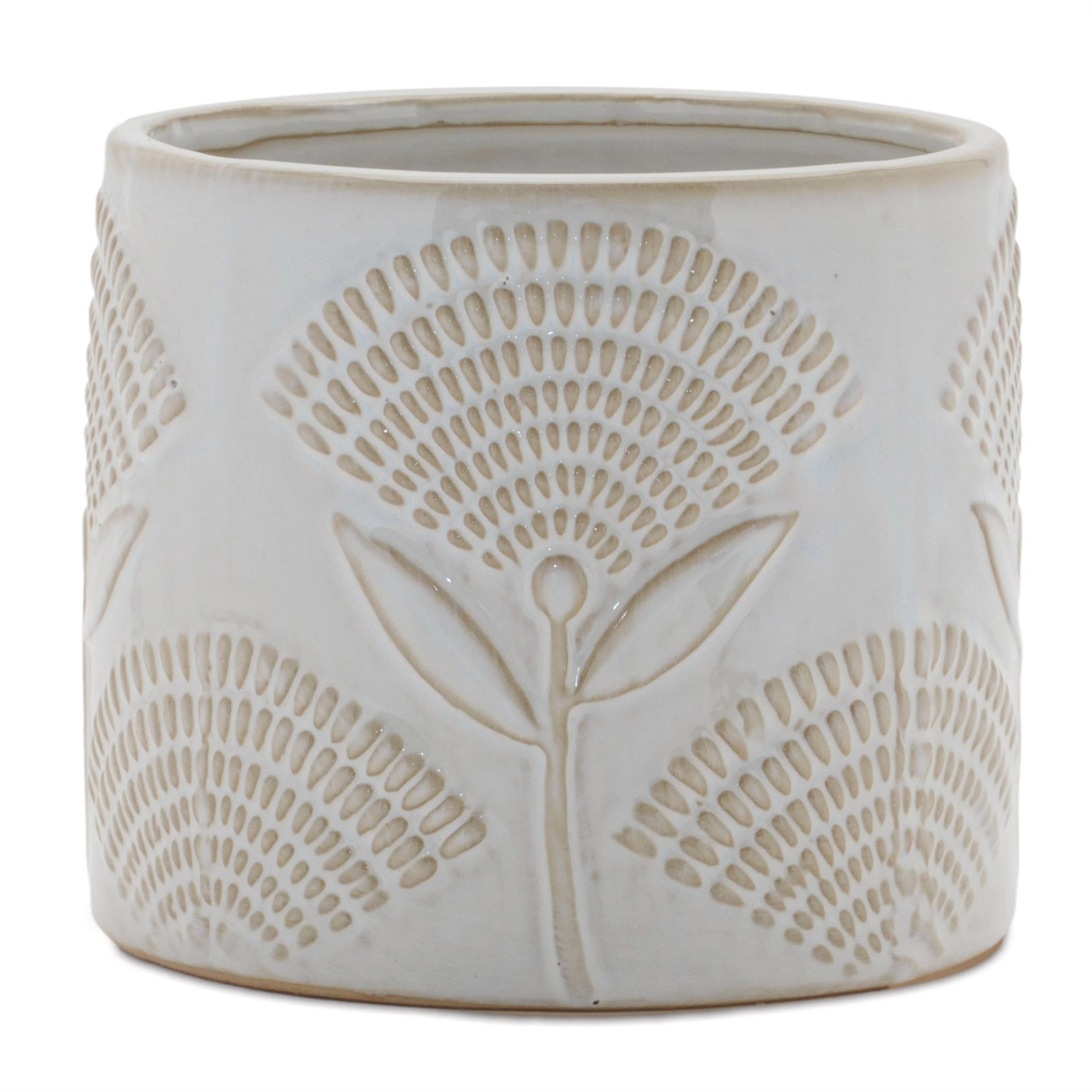 Porcelain Floral Patterned Planter (Set of 2) - Image 4