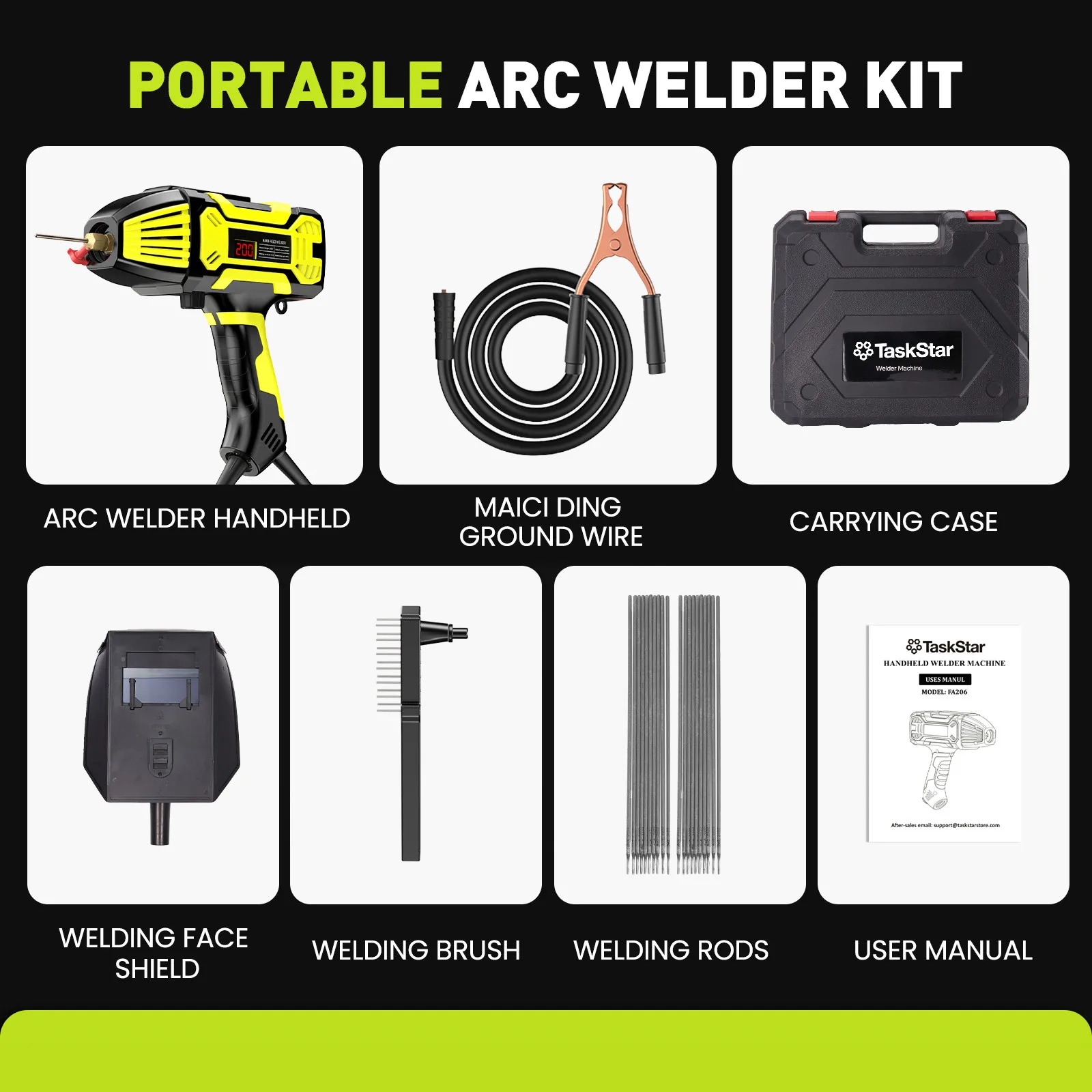 Portable 110V ARC Welder IGBT Inverter Handheld Stick Welding Machine 20-200Amp - Image 3