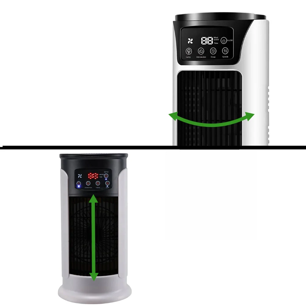 Portable Air Cooler Fan Personal Air Conditioner with Water Tank - Image 3