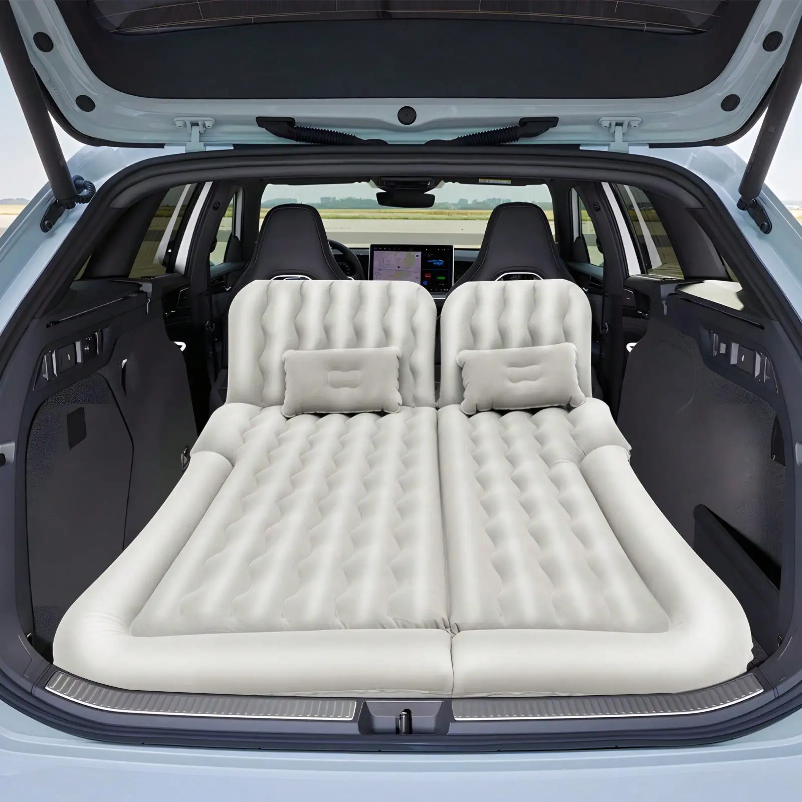 Portable Air Mattress with Pump Inflatable Car Bed SUV Back Seat Camping Travel - Image 7