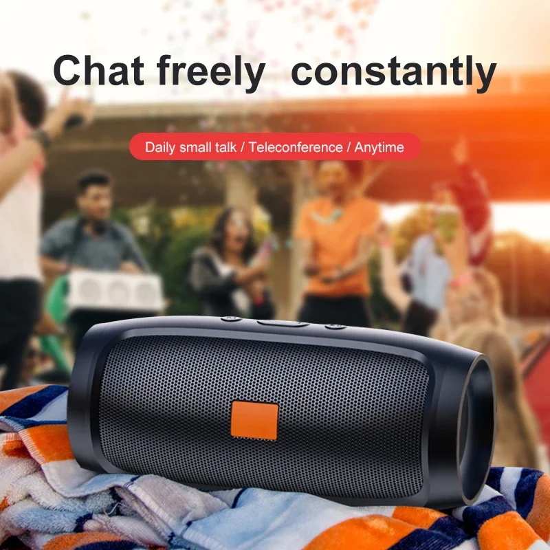 Portable Bluetooth TF USB Speaker with Dual Stereo Subwoofer FM Outdoor - Image 4