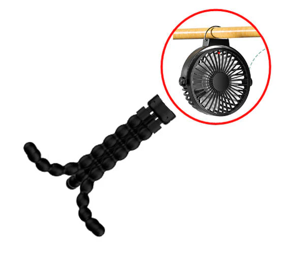 Portable Fan 8000mAh USB Rechargeable 4-Speed 360° Rotation - Image 4