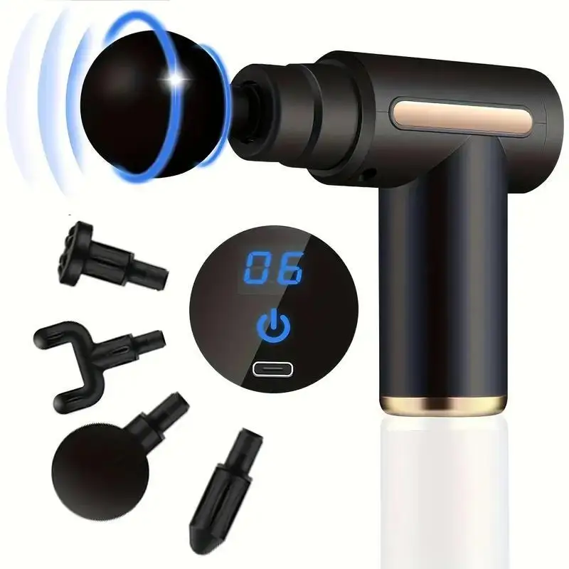 Portable Fascia Massage Gun Vibration Muscle Massager for Neck Back Body Fitness - Image 2