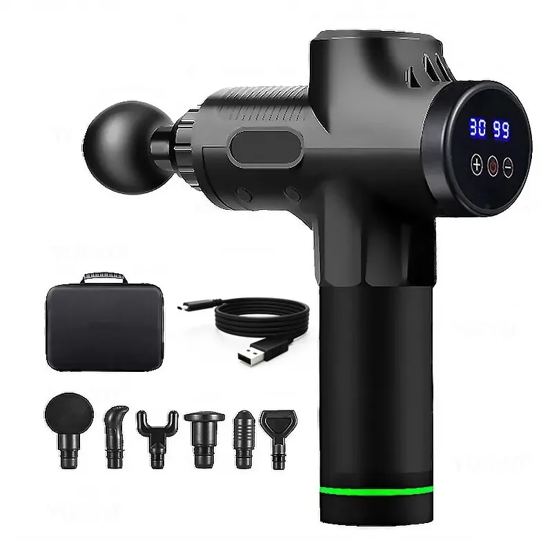 Portable Fascia Massage Gun Vibration Muscle Massager for Neck Back Body Fitness - Image 9