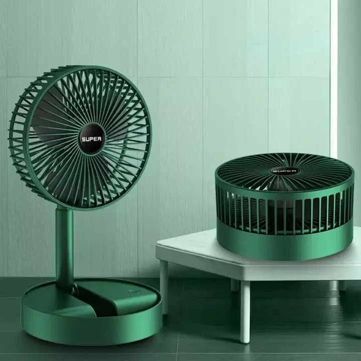 Portable Foldable Fan USB Rechargeable 4-Speed 180° Rotation - Image 4