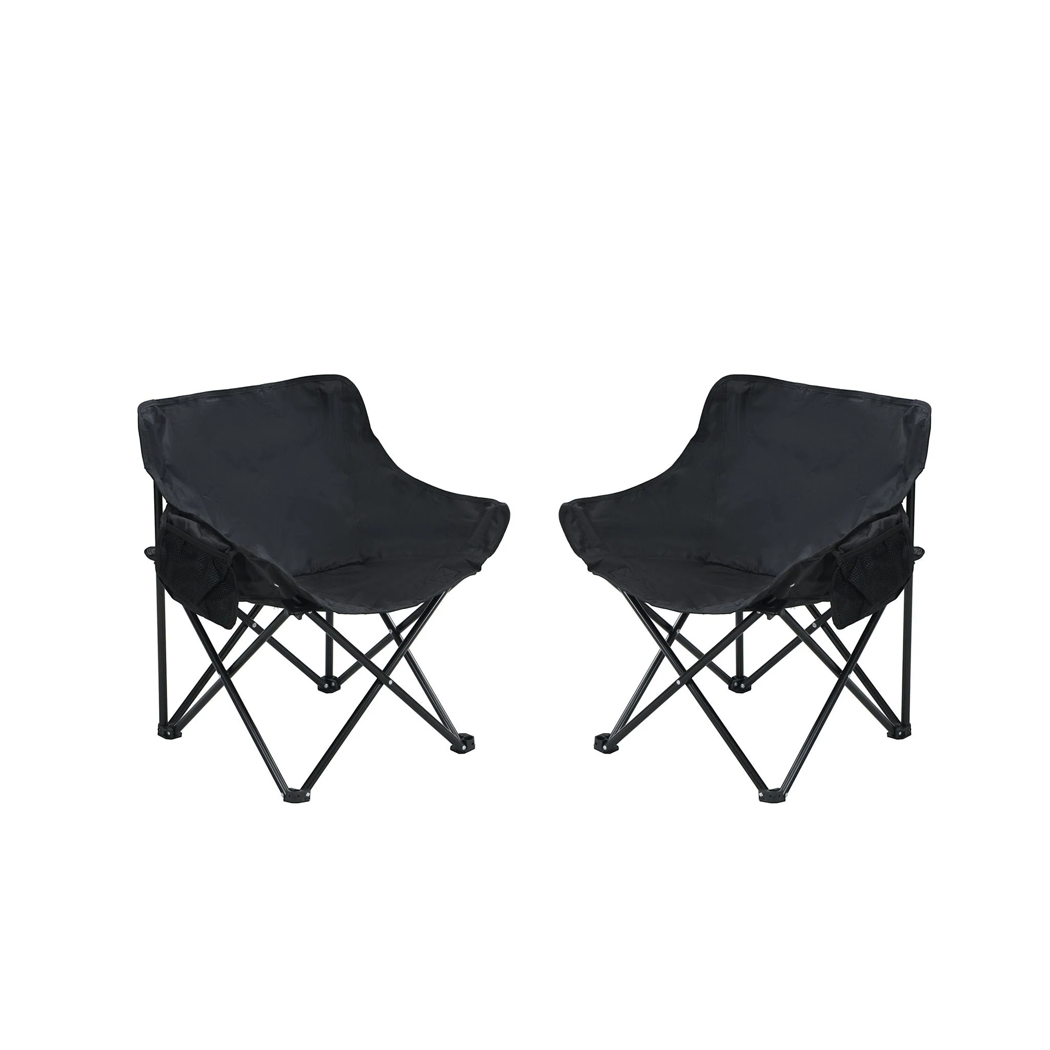 Portable Folding Camping Chairs With Carry Bag (Set of 2) - Image 2