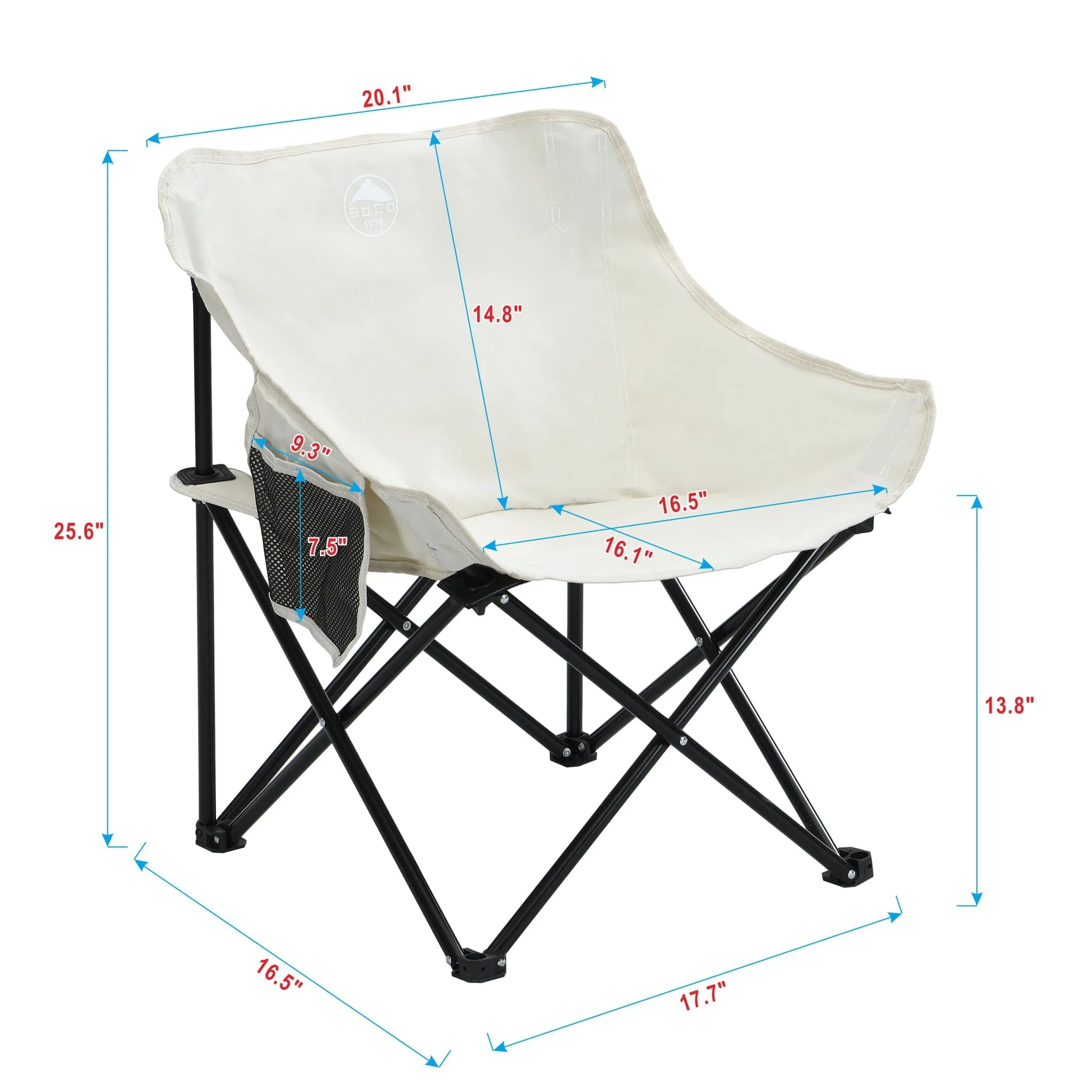 Portable Folding Camping Chairs With Carry Bag (Set of 2) - Image 6
