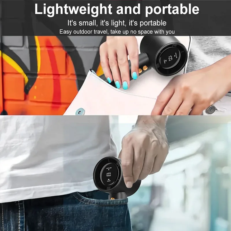 Portable Handheld Fan 100-Speed Turbo Mini Cooling Fan - Image 6