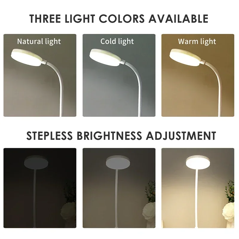 Portable LED Desk Lamp USB Battery Table Light 3-Color Stepless Dimming Eye Care - Image 3