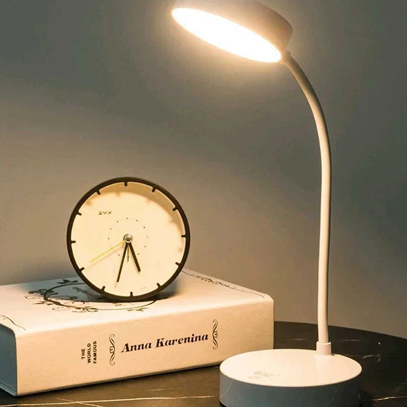 Portable LED Desk Lamp USB Battery Table Light 3-Color Stepless Dimming Eye Care - Image 4