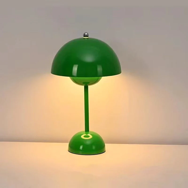 Portable LED Mushroom Table Lamp Touch Dimmable Rechargeable Flowerpot Light - Image 11