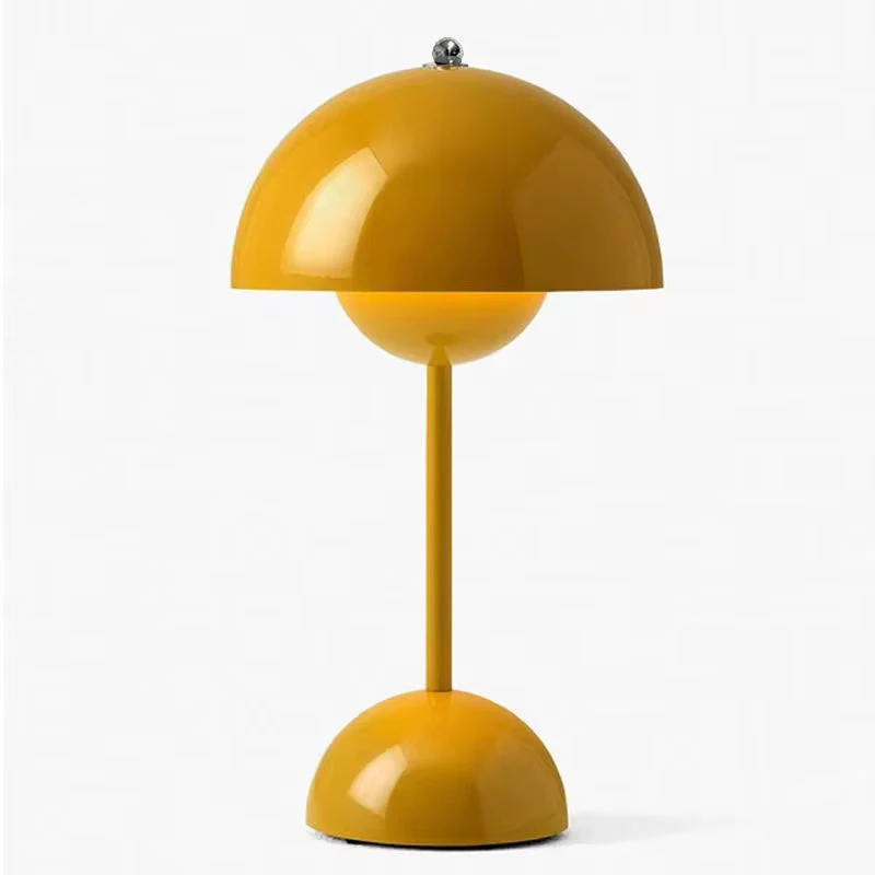 Portable LED Mushroom Table Lamp Touch Dimmable Rechargeable Flowerpot Light - Image 13