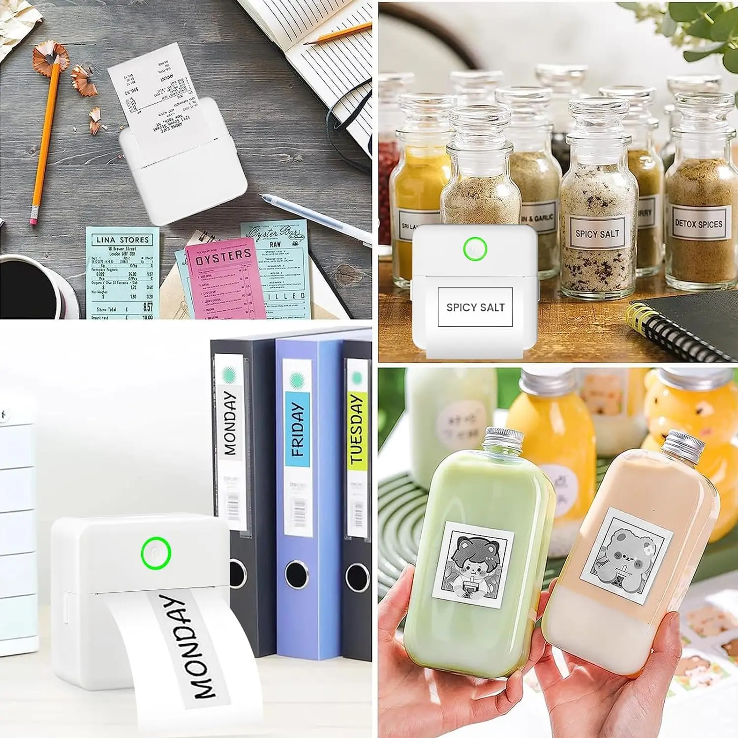 Portable Mini Bluetooth Sticker Printer Inkless Label Maker for Notes & Journals - Image 5