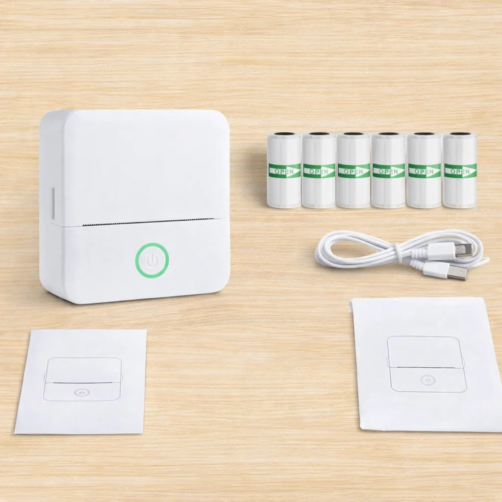 Portable Mini Bluetooth Sticker Printer Inkless Label Maker for Notes & Journals - Image 6