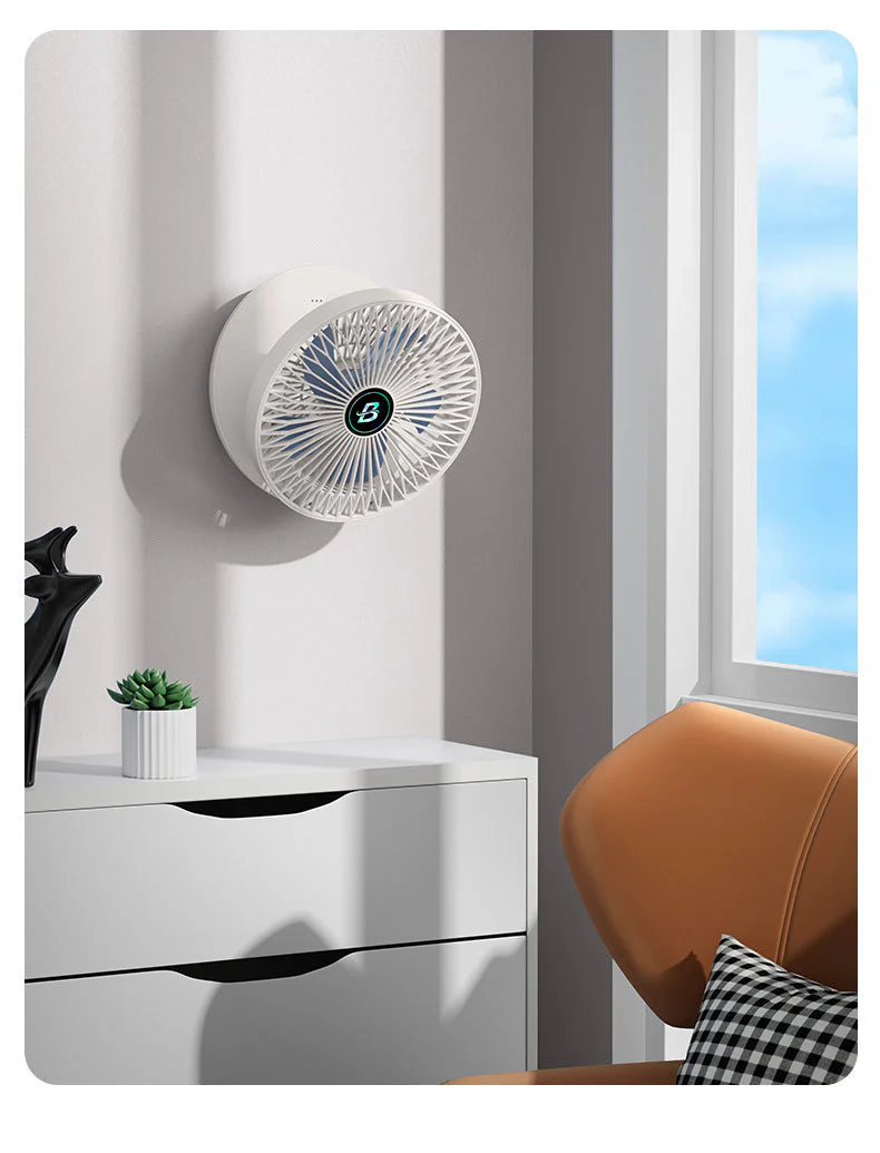 Portable Mini Folding Fan Rechargeable 3-Speed USB Desk Fan - Image 6