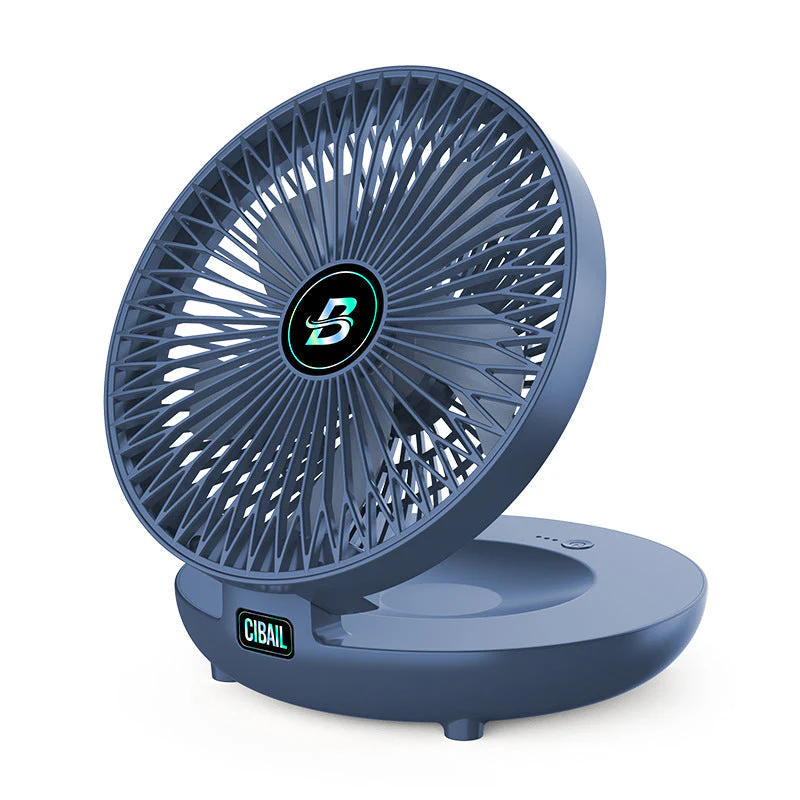 Portable Mini Folding Fan Rechargeable 3-Speed USB Desk Fan - Image 9