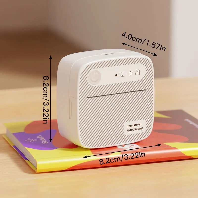 Portable Mini Photo Printer Bluetooth Inkless Thermal Sticker Label Maker B3 - Image 2